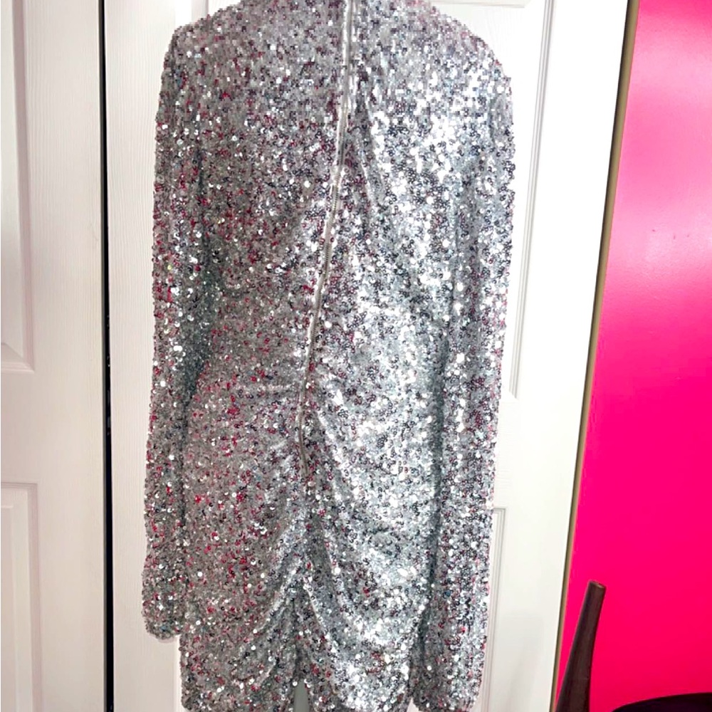 Dress silver sequins